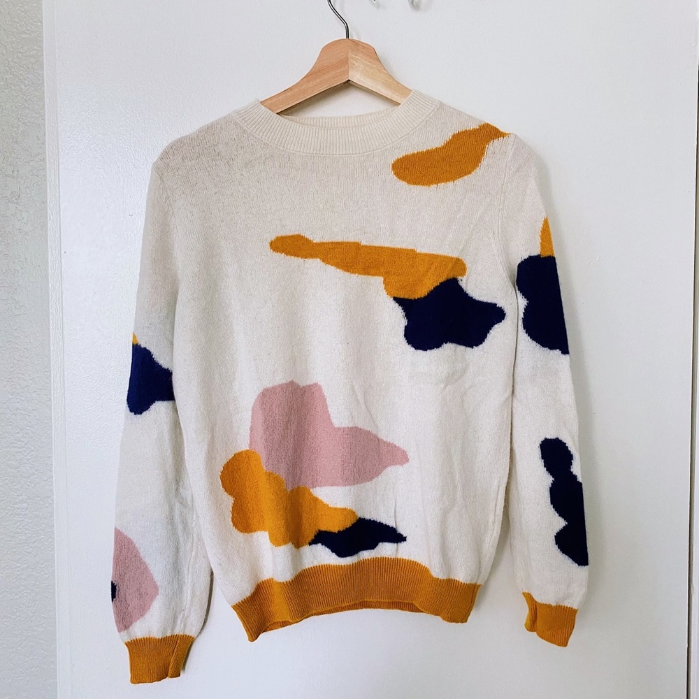 Wool sweater in a designer brand